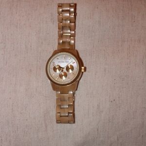 michael kors gold watch women's
